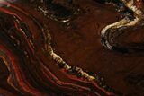 Polished Tiger Iron Stromatolite Slab - Billion Years #185952-1